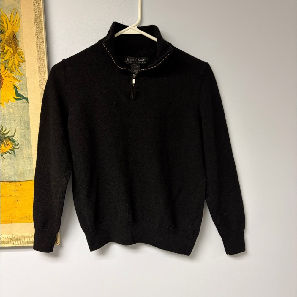 Vintage Christian Lacroix Black Wool sweater